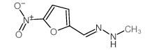 N-[(5-nitro-2-furyl)methylideneamino]methanamine structure