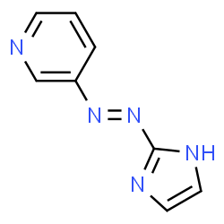 Pyridine,3-(1H-imidazol-2-ylazo)- (9CI) Structure