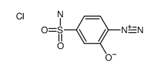 2-hydroxy-4-sulfamoylbenzenediazonium,chloride结构式