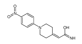 2-[1-(4-nitrophenyl)piperidin-4-ylidene]acetamide结构式