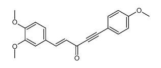 5-(3',4'-dimethoxyphenyl)-1-(4'-methoxyphenyl)-pent-1-yn-4-enone结构式