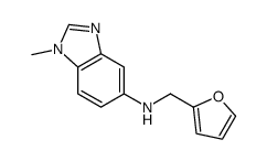 N-(furan-2-ylmethyl)-1-methylbenzimidazol-5-amine Structure