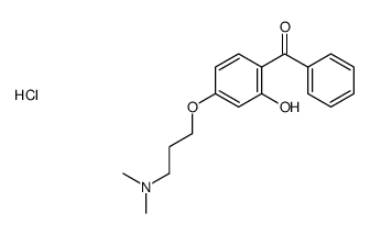 4-[3-(dimethylamino)propoxy]-2-hydroxybenzophenone hydrochloride Structure