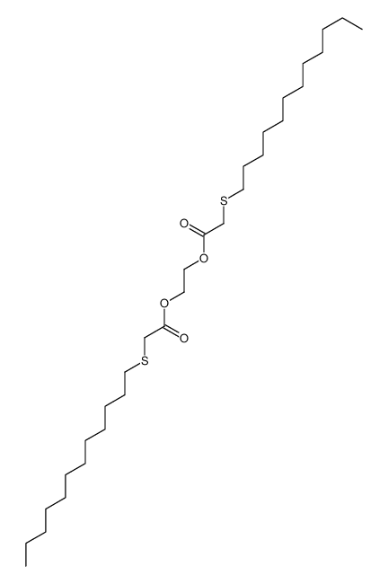 2-(2-dodecylsulfanylacetyl)oxyethyl 2-dodecylsulfanylacetate结构式