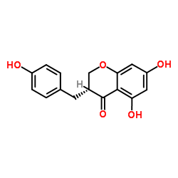 (3R)-2,3-Dihydro-5,7-dihydroxy-3-[(4-hydroxyphenyl)methyl]-4H-1-benzopyran-4-one图片