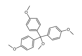 tris-(4-methoxyphenyl)methyl methyl ether Structure