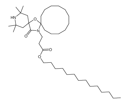 7-Oxa-3,20-diazadispiro5.1.11.2heneicosane-20-propanoic acid, 2,2,4,4-tetramethyl-21-oxo-, tetradecyl ester picture