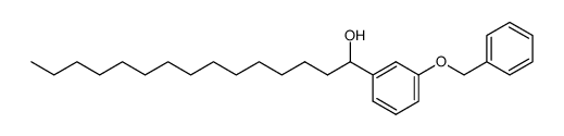 1-(3-benzyloxy-phenyl)-pentadecan-1-ol结构式