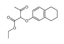 (tetrahydro-5,6,7,8 β-naphtoxy)-2 acetylacetate d'ethyle Structure