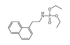 N-diethoxyphosphoryl-2-naphthalen-1-ylethanamine结构式