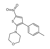 4-[3-(4-methylphenyl)-5-nitrothiophen-2-yl]morpholine结构式