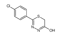 2-(4-chlorophenyl)-4H-1,3,4-thiadiazin-5-one Structure