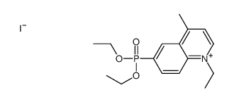 6-diethoxyphosphoryl-1-ethyl-4-methylquinolin-1-ium,iodide Structure