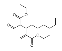 diethyl 2-acetyl-3-hexyl-4-methylidenepentanedioate Structure