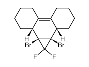 1a,9b-dibromo-1,1-difluoro-1a,1b,2,3,4,5,6,7,8,9,9a,9b-dodecahydrocyclopropa[l]phenanthrene Structure