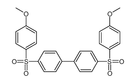 1-(4-methoxyphenyl)sulfonyl-4-[4-(4-methoxyphenyl)sulfonylphenyl]benzene Structure