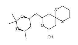 (R)-10-((4R,6R)-2,2,6-Trimethyl-[1,3]dioxan-4-ylmethyl)-9-oxa-1,5-dithia-spiro[5.5]undecan-8-ol Structure