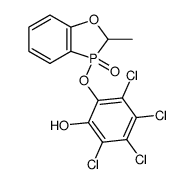 2,3,4,5-Tetrachloro-6-(2-methyl-3-oxo-2,3-dihydro-3λ5-benzo[c][1,2]oxaphosphol-3-yloxy)-phenol Structure