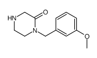 1-(3-METHOXYBENZYL)PIPERAZIN-2-ONE structure