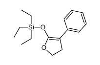 triethyl-[(4-phenyl-2,3-dihydrofuran-5-yl)oxy]silane Structure