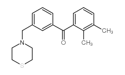 2,3-DIMETHYL-3'-THIOMORPHOLINOMETHYL BENZOPHENONE Structure