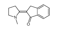 2-(1-methylpyrrolidin-2-ylidene)-3H-inden-1-one结构式