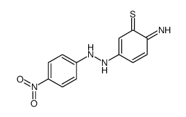 6-imino-3-[2-(4-nitrophenyl)hydrazinyl]cyclohexa-2,4-diene-1-thione结构式