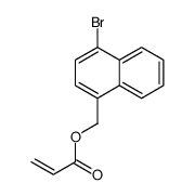 (4-bromonaphthalen-1-yl)methyl prop-2-enoate结构式