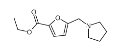 ethyl 5-(pyrrolidin-1-ylmethyl)furan-2-carboxylate Structure