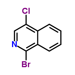 1-Bromo-4-chloroisoquinoline Structure