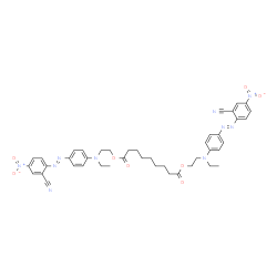 bis[2-[[4-[(2-cyano-4-nitrophenyl)azo]phenyl]ethylamino]ethyl] azelate Structure