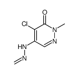 Formaldehyde,(5-chloro-1,6-dihydro-1-methyl-6-oxo-4-pyridazinyl)hydrazone (9CI) Structure