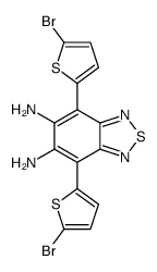 4,7-bis(5-bromo-2-thienyl)-2,1,3-benzothiadiazole-5,6-diamine Structure