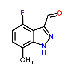 4-Fluoro-7-methyl-1H-indazole-3-carbaldehyde Structure