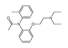 N-Acetyl-2'-<2-diaethylamino-aethoxy>-2-methyl-diphenylamin Structure