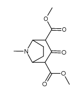 3-oxo-tropane-2,4-dicarboxylic acid dimethyl ester Structure