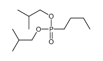 1-[bis(2-methylpropoxy)phosphoryl]butane Structure