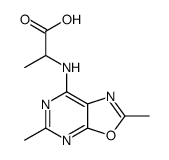 (2S)-2-[(2,5-dimethyl-[1,3]oxazolo[5,4-d]pyrimidin-7-yl)amino]propanoic acid Structure