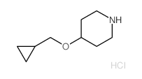 4-(CYCLOPROPYLMETHOXY)PIPERIDINEHYDROCHLORIDE结构式