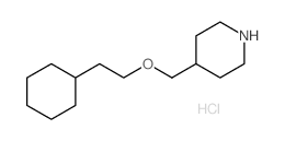 4-[(2-CYCLOHEXYLETHOXY)METHYL]PIPERIDINEHYDROCHLORIDE Structure