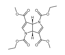 N,N-dicarbethoxy-4,8-dicarbomethoxy-2,6-diazabicyclo[3.3.0]octa-3,7-diene Structure