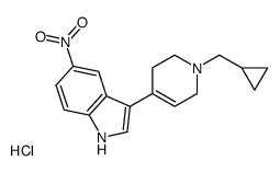 1H-INDOLE, 3-(1-(CYCLOPROPYLMETHYL)-1,2,3,6-TETRAHYDRO-4-PYRIDINYL)-5- NITRO-, MO picture