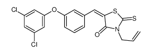 (5E)-3-Allyl-5-[3-(3,5-dichlorophenoxy)benzylidene]-2-thioxo-1,3- thiazolidin-4-one Structure