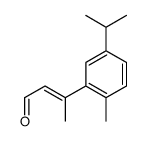 3-(2-methyl-5-propan-2-ylphenyl)but-2-enal结构式