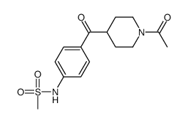 N-{4-[(1-Acetyl-4-piperidinyl)carbonyl]phenyl}methanesulfonamide Structure