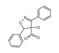 4-chloro-4-nitro-3,5-diphenyl-4,5-dihydroisoxazole结构式