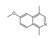 6-methoxy-1,4-dimethylisoquinoline结构式