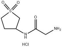 2-amino-N-(1,1-dioxo-1$l^{6}-thiolan-3-yl)acetamide hydrochloride结构式