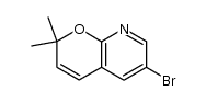 6-bromo-2,2-dimethyl-2H-pyrano[2,3-b]pyridine结构式