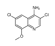 4-Amino-3,6-dichloro-8-methoxyquinoline结构式